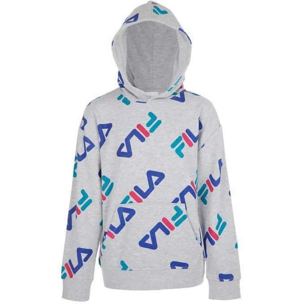 Fila Youth Pullover Hoodie Grey with Fila Logo